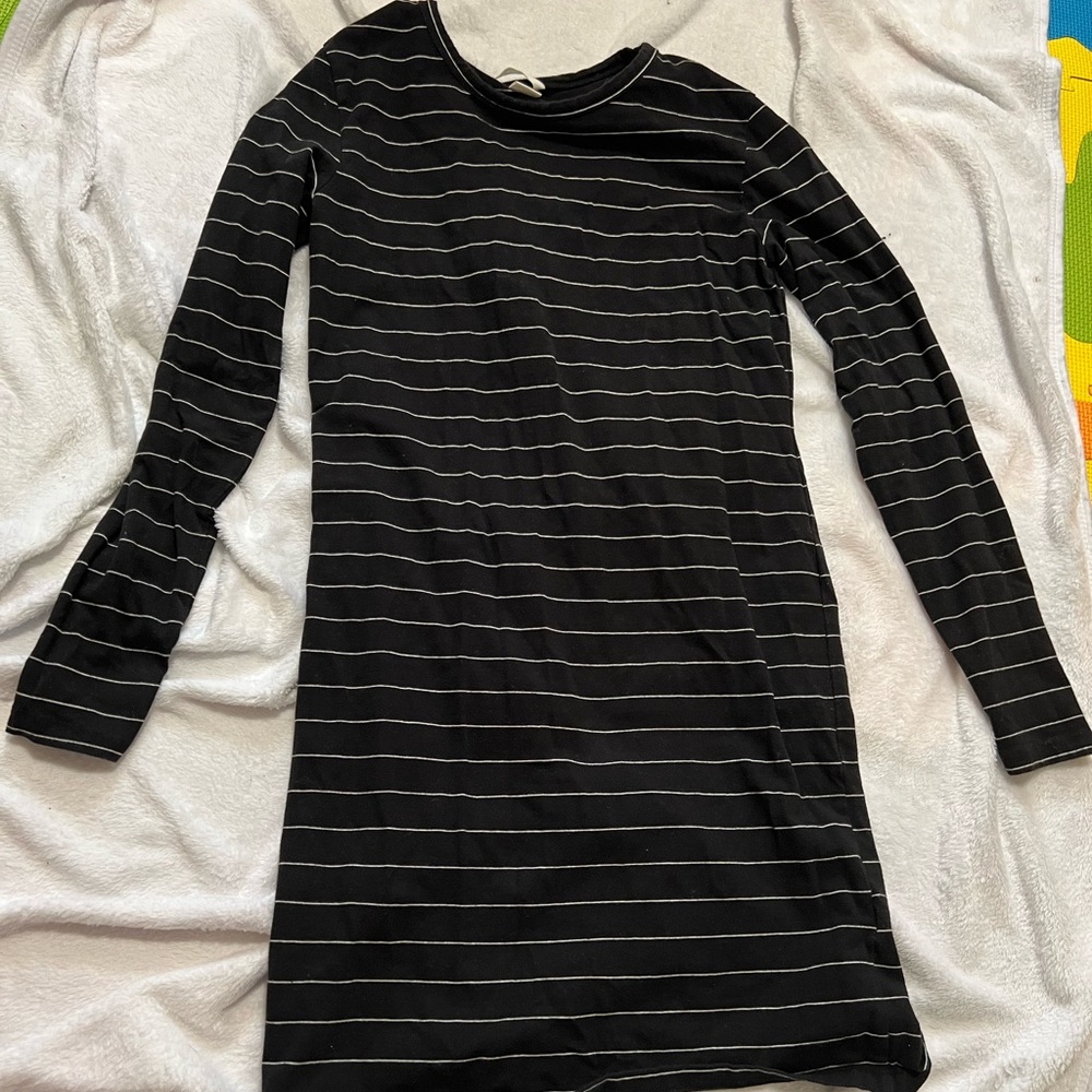 H&M midi striped dress